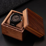 Business style wooden watches with luminous hands