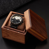 Dark Wooden Watch, Groomsmen Watch, Engraved Watches, Gift for Men