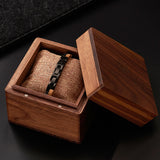 Slim Wood & Steel Bracelet for ladies