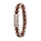 DODO DEER Fashion Wood Steel Jewelry Bracelet Customized LOGO Handmade Men's Wooden Bracelet