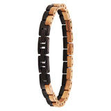 Slim Wood & Steel Bracelet for ladies