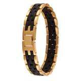 Chinese Manufacturer Golden Plated Wood Bracelet