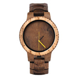 Artisan-Crafted Retro Walnut and Olive Wood Men's Wooden Watch