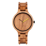 Ultra-Light Design Personalized Engraving Adjustable Camphor Wood Watch