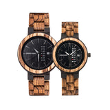 Ebony Wood Calendar Watch Stay Fine Watches for men and women