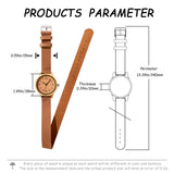 DODO DEER OEM Quartz Couple Bamboo Watches with Extended Leather Strap