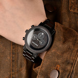 DODO DEER Designer Stainless Steel Wood Watches for men