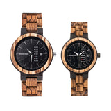 Ebony Wood Calendar Watch Stay Fine Watches for men and women