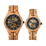 Premium Quality Mechanical Olive Wood Watch montre homme