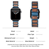 Adjustable Wooden Watch Band Compatible With Apple Watch