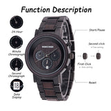 DODO DEER Designer Stainless Steel Wood Watches for men