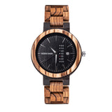 Ebony Wood Calendar Watch Stay Fine Watches for men and women