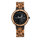 Ebony Wood Calendar Watch Stay Fine Watches for men and women