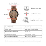 Handmade Gift DODO DEER 100% Real Wulnut Wood Watch