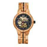 Premium Quality Mechanical Olive Wood Watch montre homme