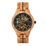 Premium Quality Mechanical Olive Wood Watch montre homme