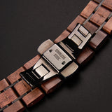 Sport Stainless Steel Walnut Wood iWatch Band