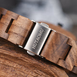 Curren Square Men Walnut Wood Watch