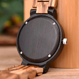 Ebony Wood Calendar Watch Stay Fine Watches for men and women