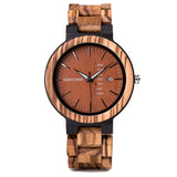 DODO DEER Classic Wooden Watch with Date Display