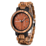 DODO DEER Classic Wooden Watch with Date Display