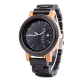 DODO DEER Black Sandal Wood Couple Watches for men and women