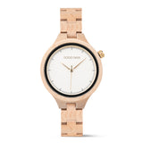 Luxury Brand Japan Quartz Movement Maple Wood Watch for Women