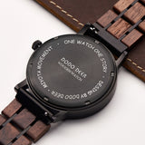 Natural Wooden Watches OEM Men Dress Wristwatch