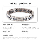 Stainless Steel Paited Wood Bracelets