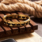 Golden Plated Ebony Wood Braclelet for men