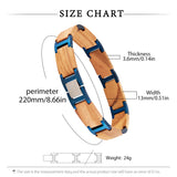 DODO DEER Hot Sale Men's Stainless Steel Wood Bracelet