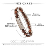 DODO DEER Fashion Wood Steel Jewelry Bracelet Customized LOGO Handmade Men's Wooden Bracelet