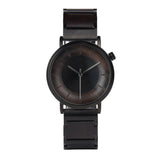 5 TAM Waterproof Ultra Thin Ebony Wood Watch