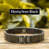 Exquisite Bangles Engraving Logo Black Sandal Wood Bracelets For Men and women