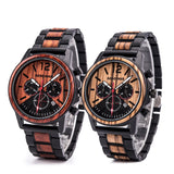 DODO DEER Multifunction Metal Wood Watch For Men's Anniversary gift