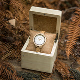 Luxury Brand Japan Quartz Movement Maple Wood Watch for Women