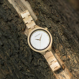 Luxury Brand Japan Quartz Movement Maple Wood Watch for Women