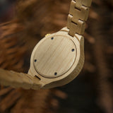 Luxury Brand Japan Quartz Movement Maple Wood Watch for Women