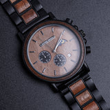 Custom Brand Clock Relogio Masculino chronograph wood watch