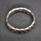 DODO DEER Fashion Wood Steel Jewelry Bracelet Customized LOGO Handmade Men's Wooden Bracelet