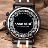 Business style wooden watches with luminous hands