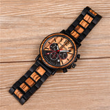 DODO DEER Multifunction Metal Wood Watch For Men's Anniversary gift