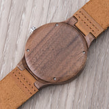 Men Wooden Watch Engraved Watches For Men Leather Groomsman Gift Watch Graduation Gift Mens Watch Engraved