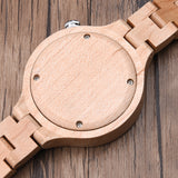 DODO DEER Elegant Ladies Wooden Watch with Roman Numerals