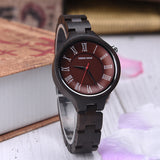 Female Quartz Wood Watch OEM anniversary gift for wife