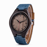 DODO DEER Simple Classic Cheap Canvas Strap Wooden Watch