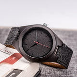 DODO DEER Simple Classic Cheap Canvas Strap Wooden Watch