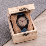 DODO DEER Simple Classic Cheap Canvas Strap Wooden Watch