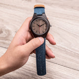 DODO DEER Simple Classic Cheap Canvas Strap Wooden Watch