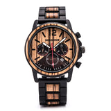 DODO DEER Multifunction Metal Wood Watch For Men's Anniversary gift